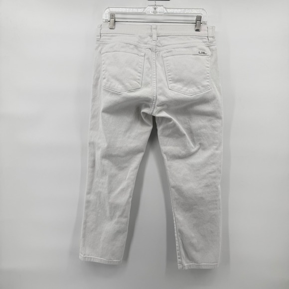 Lauren Jeans Company Ralph Lauren Women Modern Straight White Denim Jeans Size 8 - Picture 3 of 8